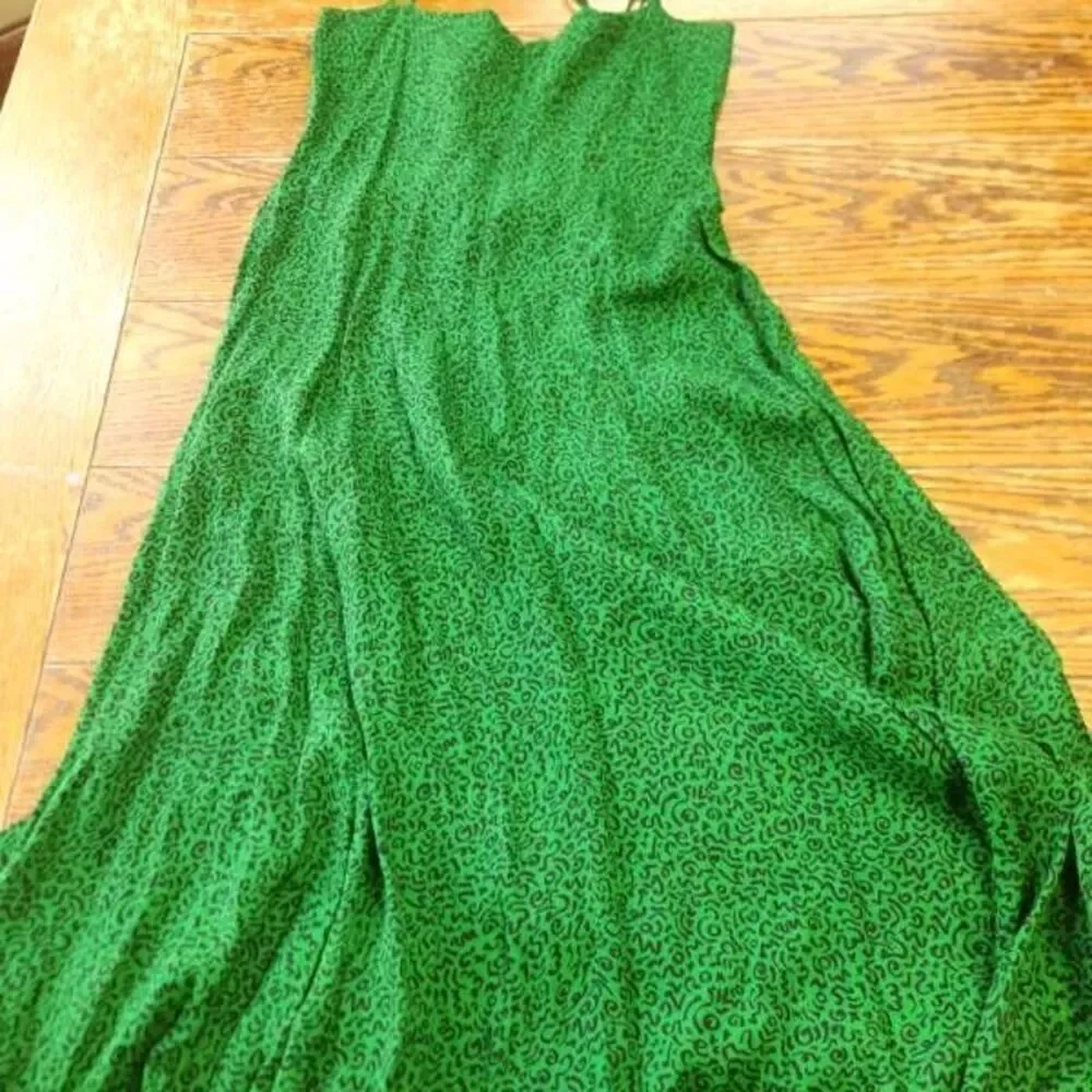 Reformation Vollare Dress in Jitterbug green&black sz 2 - Picture 4 of 4